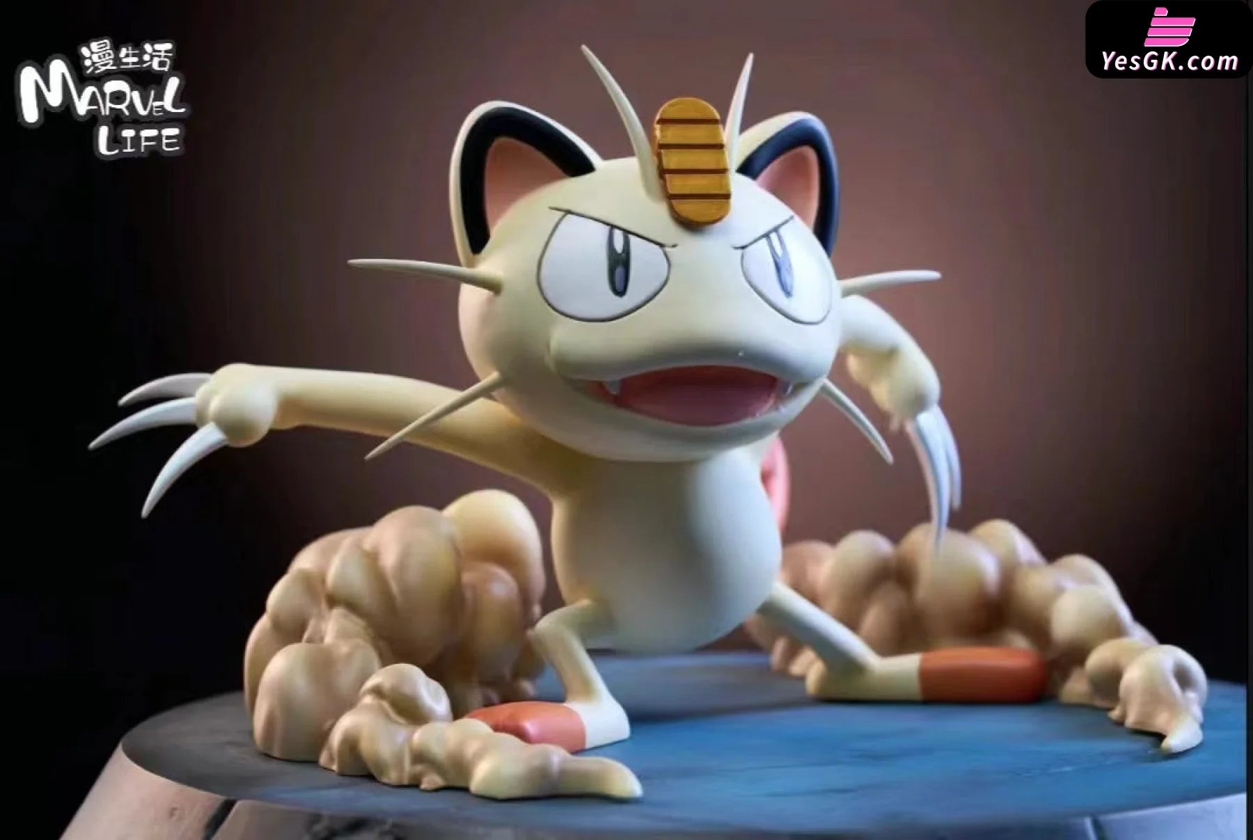 Pokémon Series 3Rd Meowth Cat Claw Resin Statue - Marvl Life Studio [Pre-Order] Deposit / 1/20 Scale