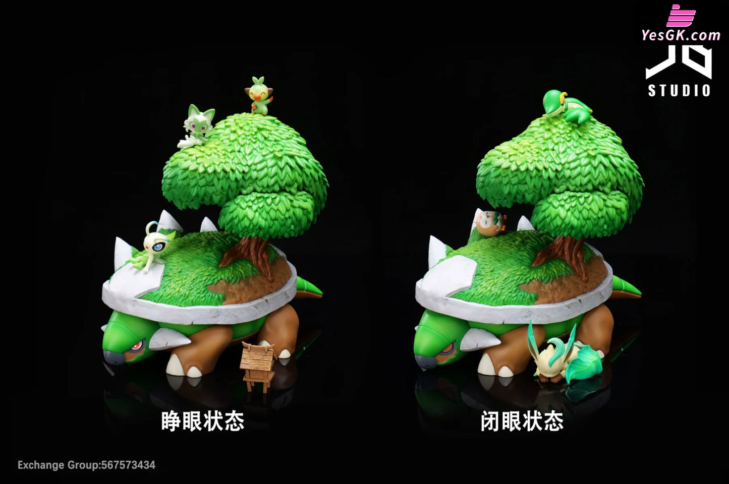 Pokémon Series Plus & Forest Community Resin Statue - Jb Studio [Pre-Order]