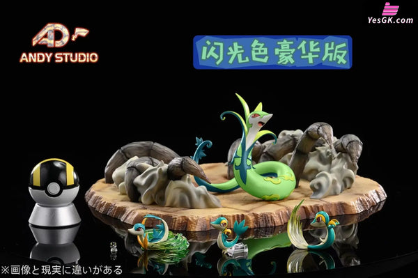 Pokémon Serperior Evolution Group Resin Statue - Andy Studio [Pre-Order]
