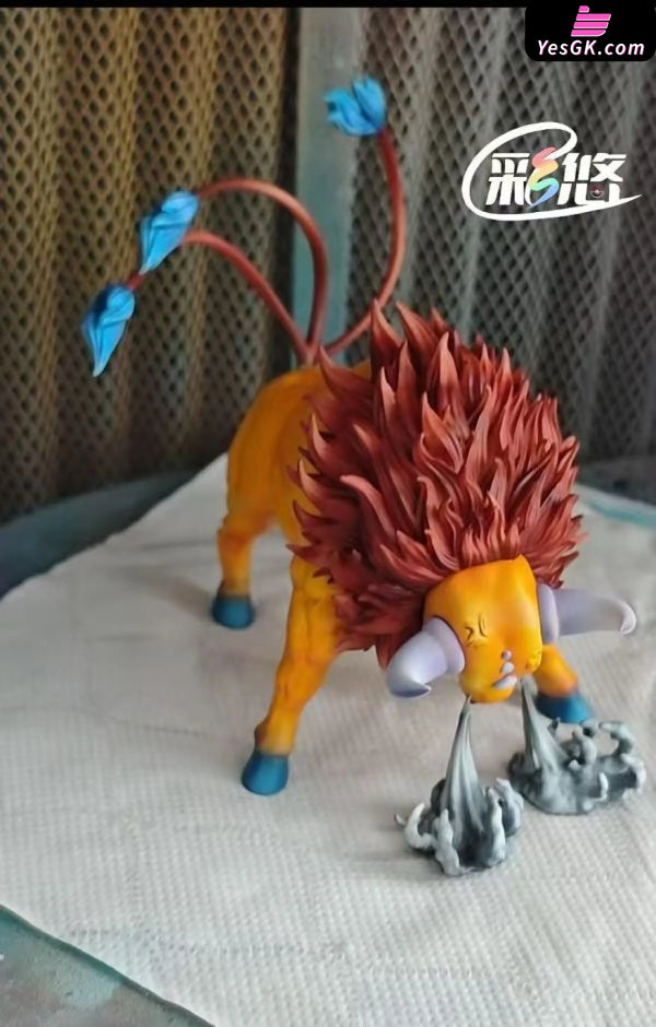 Pokémon Silver Conference Ash Ketchum’s Team VS Gary Oak’s Team #5 Ash Ace Tauros 1/20 GK Statue - Cai You Studio