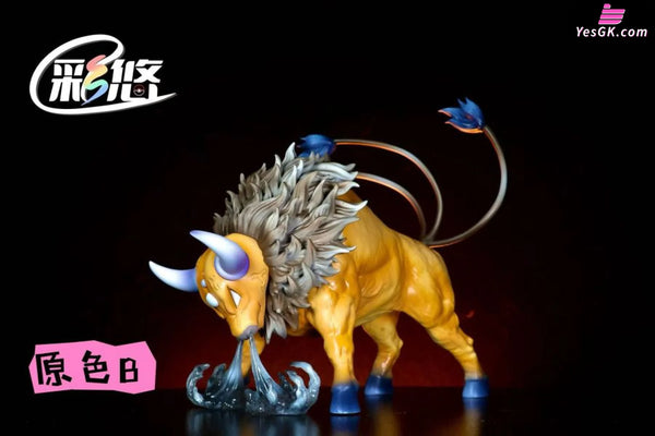 Pokémon Silver Conference Ash Ketchum’s Team VS Gary Oak’s Team #5 Ash Ace Tauros 1/20 GK Statue - Cai You Studio