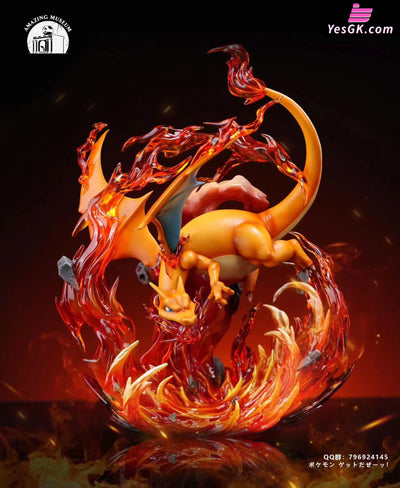 Pokemon Skill #1 Charizard Resin Statue - Amazing Museum Studio [Pre - Order] Deposit / Primary -