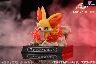 Pokémon Skill Museum #5: Fennekin × Heat Wave Statue - Andy Studio [Pre-Order]