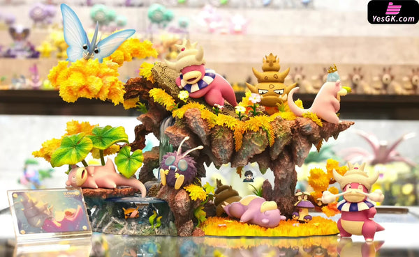Pokemon Slowpoke Ecological Group Statue - DM Studio x Guagua Studio [In-Stock] - Full Payment / Shiny Color - Pokemon