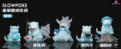 Pokémon Slowpoke Evolution Group 1/20 GK Statue - Wonder Studio [Pre-Order] Deposit / Snow Color / Add-on A Pokémon