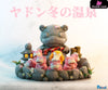 Pokemon - Slowpoke Family Winter Spa With Led Resin Statue Pchouse Studio [In Stock]