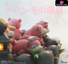 Pokemon - Slowpoke Family Winter Spa With Led Resin Statue Pchouse Studio [In Stock]