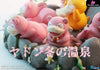 Pokemon - Slowpoke Family Winter Spa With Led Resin Statue Pchouse Studio [In Stock]