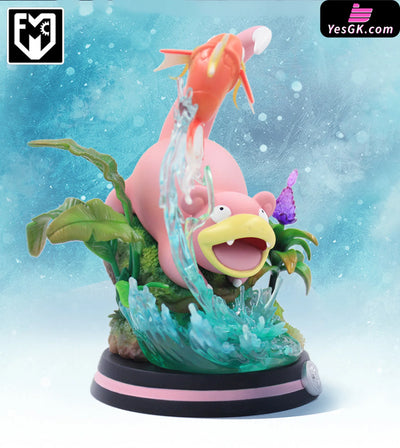 Pokemon - Slowpoke Playing With Magikarp Resin Statue Mfc Studio [In Stock]