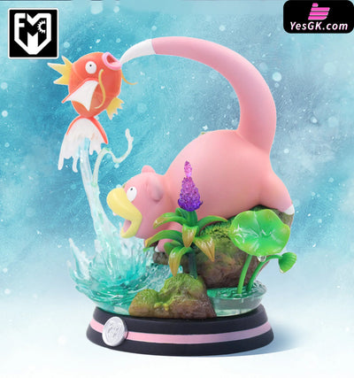 Pokemon - Slowpoke Playing With Magikarp Resin Statue Mfc Studio [In Stock]