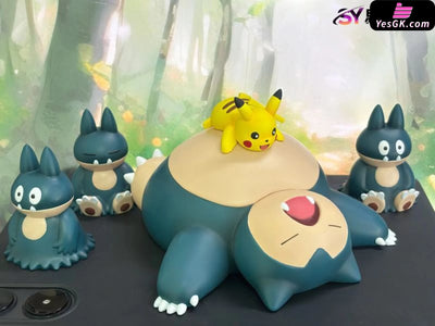 Pokémon Snorlax Family Nap Time GK Statue - SY Studio [Pre-Order] Deposit / Snorlax Pokémon