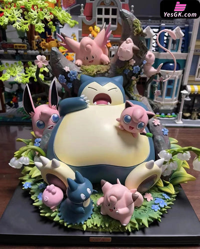 Pokémon Snorlax Family Statue - Pc House Studio [In-Stock]
