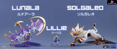 Pokémon Solgaleo & Lunala Cosmog Cosmoem Dress Lillie Resin Statue - Poke House Studio Mg