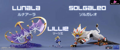 Pokémon Solgaleo & Lunala Cosmog Cosmoem Dress Lillie Resin Statue - Poke House Studio Mg