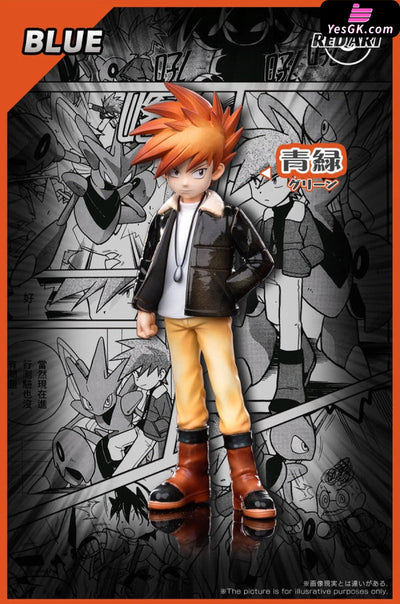 Pokémon Special Arc Blue Oak & Scizor 1/20 GK Statue - RED ART Studio [Pre-Order] Deposit / Black Clothes Blue Oak