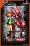 Pokémon Special Arc Blue Oak & Scizor 1/20 GK Statue - RED ART Studio [Pre-Order] Deposit / Standing Scizor Pokémon