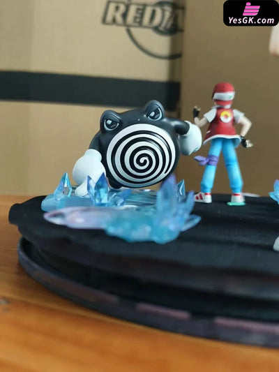 Pokemon Special Edition Red & Poliwhirl 1/20 GK Statue - Red Art Studio [In-Stock] - Pokemon