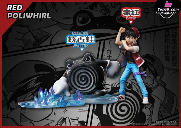 Pokémon Special Edition Red & Poliwhirl 1/20 GK Statue - Red Art Studio [Pre-Order] Deposit / Poliwhirl Solid Color