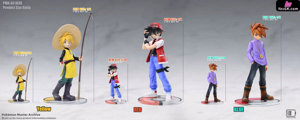 Pokémon Special Trainer Pokédex Series #3 Blue Oak GK Statue - V3fanart Studio [Pre-Order] - Pokemon
