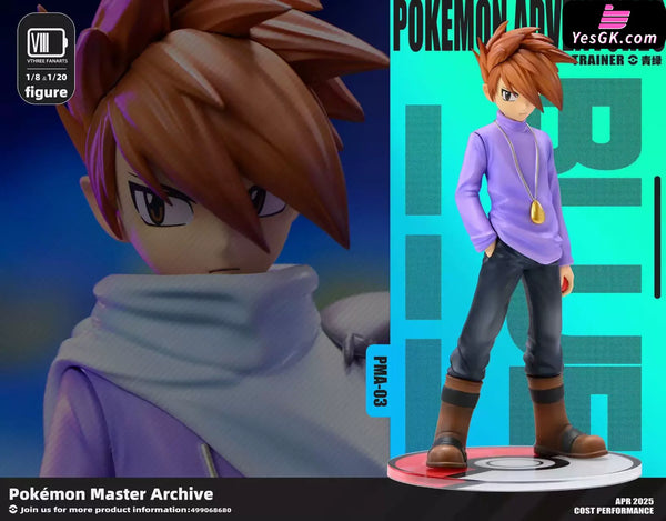 Pokémon Special Trainer Pokédex Series #3 Blue Oak GK Statue - V3fanart Studio [Pre-Order] - Pokemon