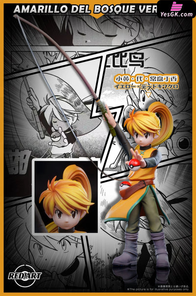 Pokémon Speical Side Story Yellow & Raticate & Caterpie GK Statue - Red Art Studio [Pre-Order] Deposit / B Version