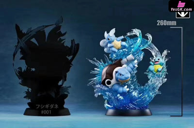 Pokemon - Squirtle Wartortle & Blastoise Resin Statue Mfc Studio [In Stock]