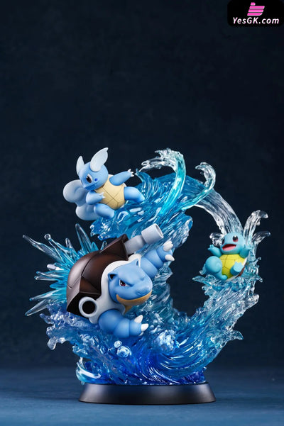 Pokemon - Squirtle Wartortle & Blastoise Resin Statue Mfc Studio [In Stock]