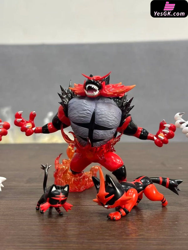 Pokémon Starter Pokémon Series Fire Type #4 Incineroar Evolution Group GK Statue - Mo Yu Studio [Pre-Order] - Deposit