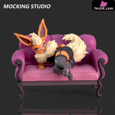 Pokémon Succubus Eevee #last Leather Queen Flareon GK Statue - Zhu Yi Wan Jia Studio [Pre-Order] Pokémon