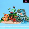 Pokémon Summer Bbq First Partner Charmande & Squirtle Bulbasaur Statue - Kebao Studio [Pre-Order]