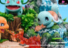 Pokémon Summer Bbq First Partner Charmande & Squirtle Bulbasaur Statue - Kebao Studio [Pre-Order]