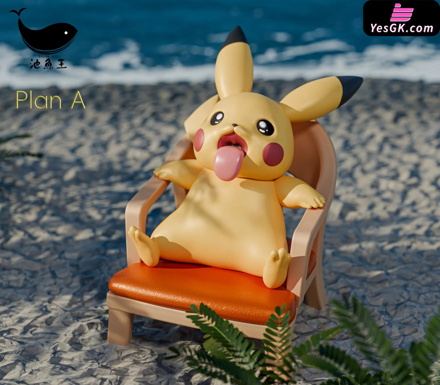 Pokemon Summer Pikachu Resin Statue - Shima Aji Studio [Pre-Order] Deposit / Regular Version Pokémon