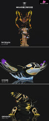 Pokémon Super-ancient Pokémon Mega Rayquaza & Primal Reversion Groudon & Primal Reversion Kyogre GK Statue - Wonder