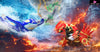 Pokémon Super-ancient Pokémon Mega Rayquaza & Primal Reversion Groudon & Primal Reversion Kyogre GK Statue - Wonder