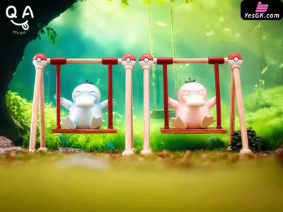 Pokémon Swing Psyduck & Eating Psyduck 1/20 GK Statue - QA Studio [Pre-Order] Deposit / Pink Color / Swing Psyduck