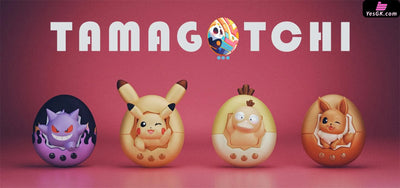 Pokémon TAMAGOTCHI Tamago Pikachu Gengar Psyduck Eevee GK Statue - TAMAGO Studio [Pre-Order] Deposit / E(A + B + C + D)