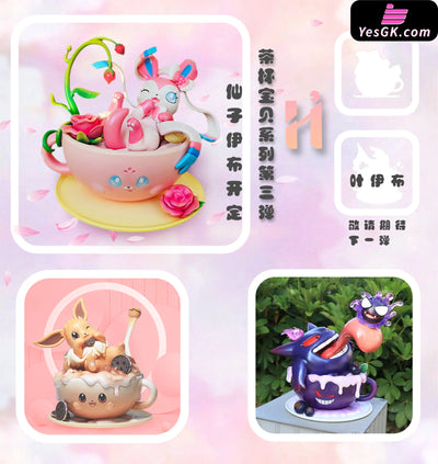 Pokemon Teacup Baby #3 - Sylveon Resin Statue Hihi Studio [Pre - Order] Pokémon