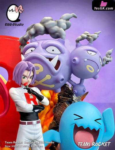 Pokémon Team Rocket Jessie And James Resin Statue - Egg Studio [In-Stock]