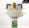 Pokémon Team Rocket With Meowth Hot Air Balloon Resin Statue - Poke House [In Stock]