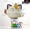 Pokémon Team Rocket With Meowth Hot Air Balloon Resin Statue - Poke House [In Stock]