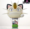 Pokémon Team Rocket With Meowth Hot Air Balloon Resin Statue - Poke House [In Stock]