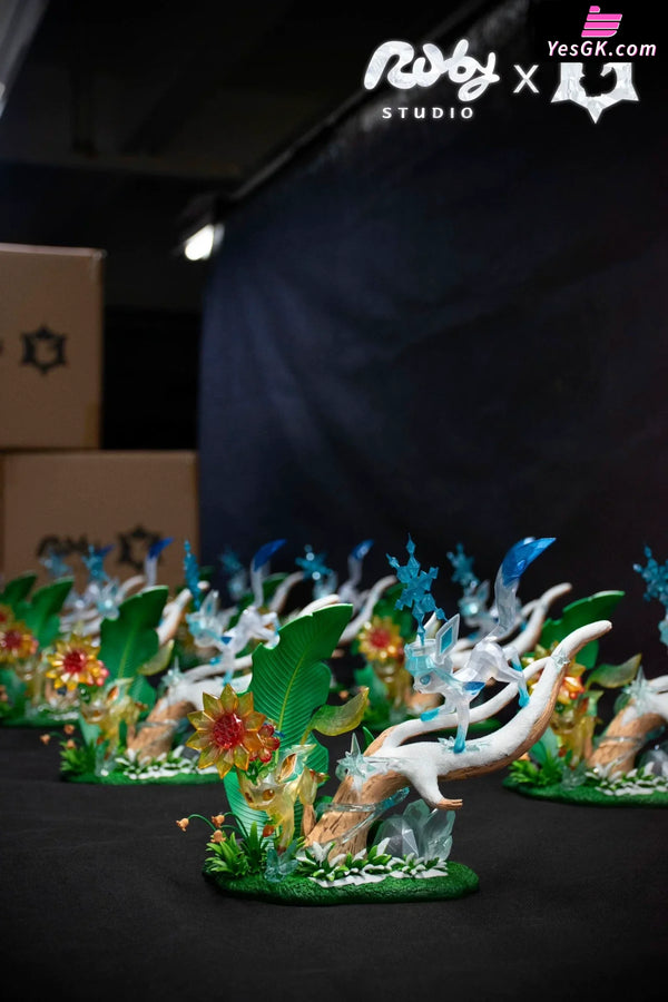 Pokemon Terastal Eevee Forest #2 Leafeon & Glaceon Resin Statue - Ruby Studio [In-Stock] - Full Payment - Pokemon