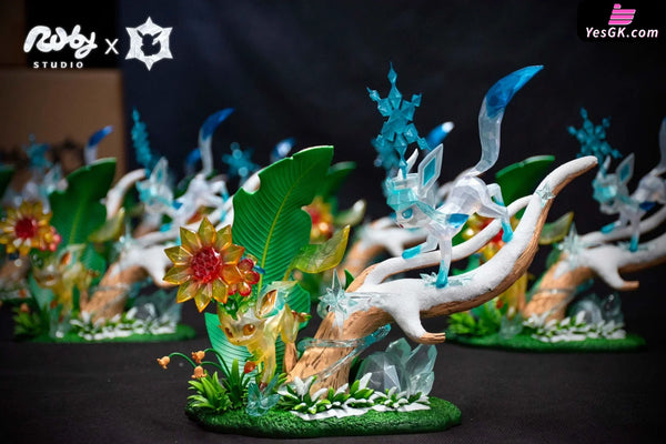 Pokemon Terastal Eevee Forest #2 Leafeon & Glaceon Resin Statue - Ruby Studio [In-Stock] - Full Payment - Pokemon