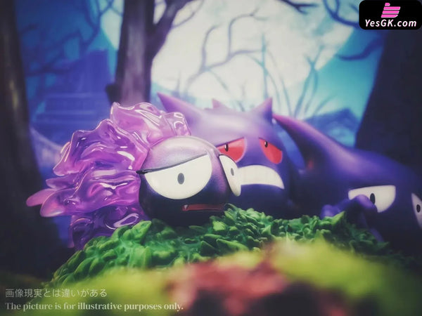 Pokemon The Gengar Family in the Grass GK Statue - Sun Studio [In-Stock] - Full Payment - Pokemon