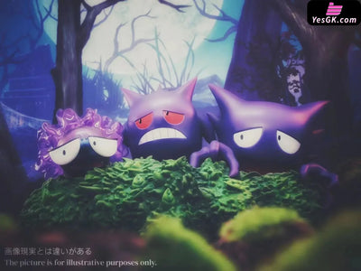 Pokemon The Gengar Family in the Grass GK Statue - Sun Studio [In-Stock] - Full Payment - Pokemon