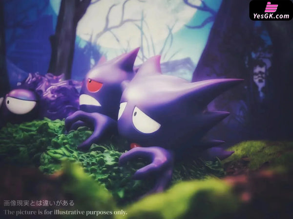 Pokemon The Gengar Family in the Grass GK Statue - Sun Studio [In-Stock] - Full Payment - Pokemon