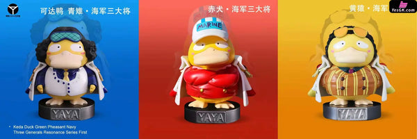 Pokémon The Three Admirals Of The Navy Canda Duck Series Statue - Studio [Pre-Order]