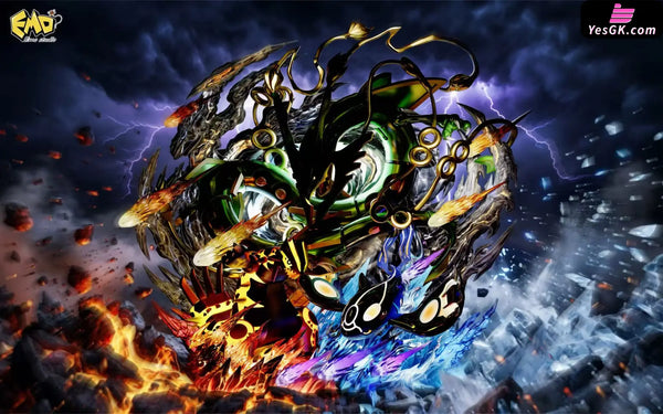 Pokemon Three Gods Rayquaza & Groudon & Kyogre Statue - EMO Studio