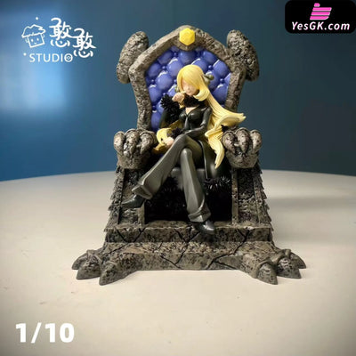 Pokemon Throne Cynthia & Garchomp GK Statue - Han Han Studio [In-Stock] Pokémon