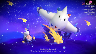 Pokémon Togepi Evolution Set GK Statue - ZaoWu Museum Studio [Pre-Order] Deposit / Glitter Color / Togepi Evolution Set